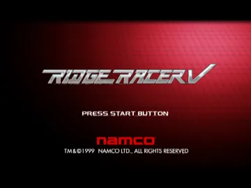 Ridge Racer V screen shot title